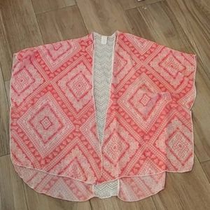 Peach kimono Top
